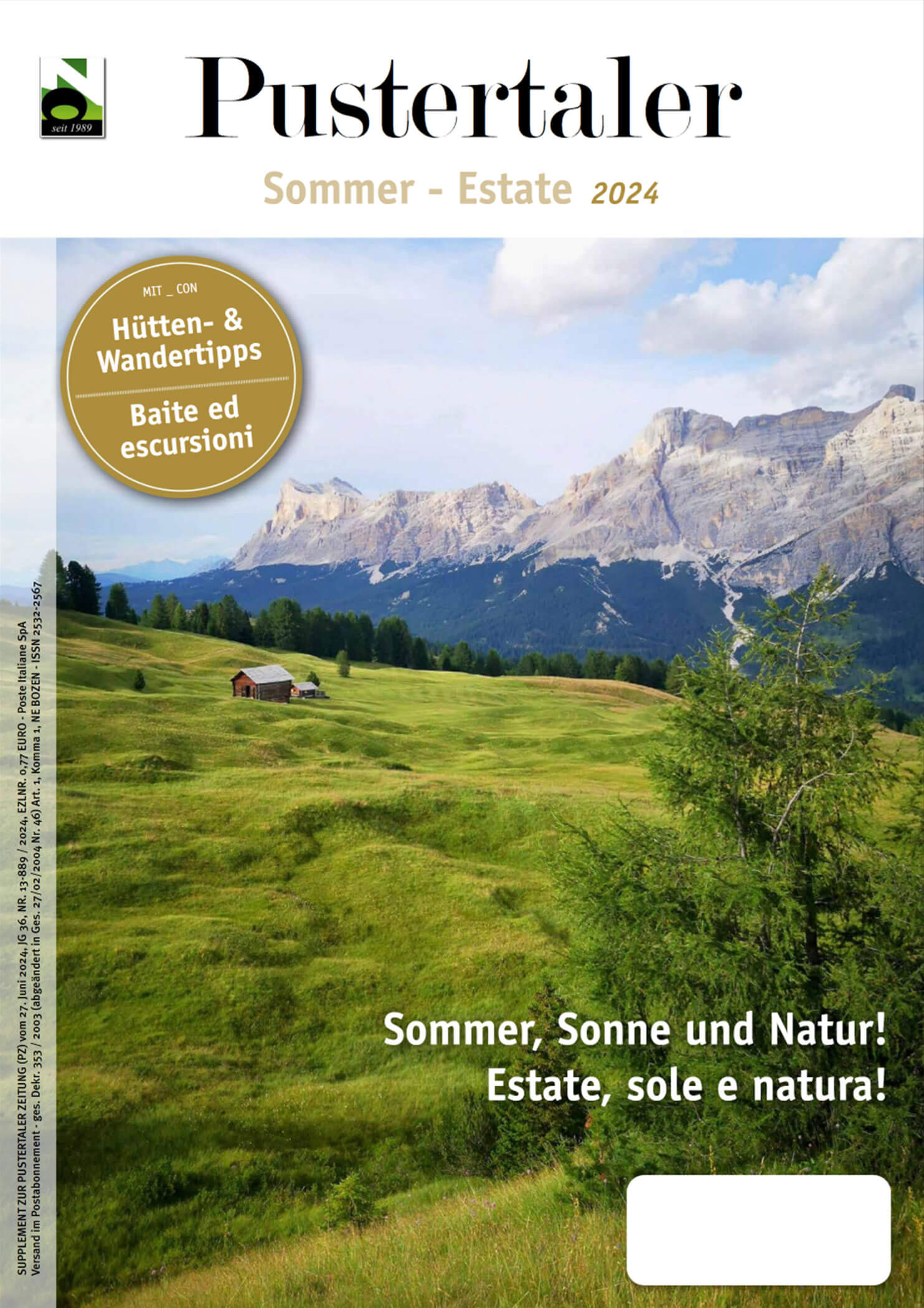 Sonderausgabe Sommer - Pustertaler Zeitung